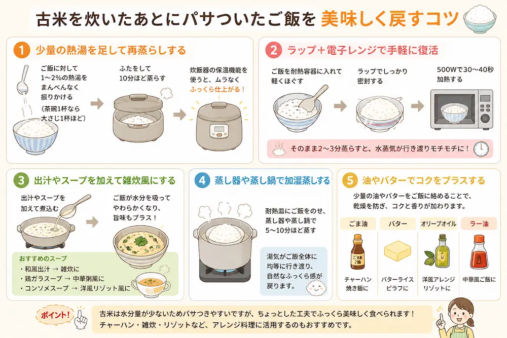 古米を美味しく食べるコツ